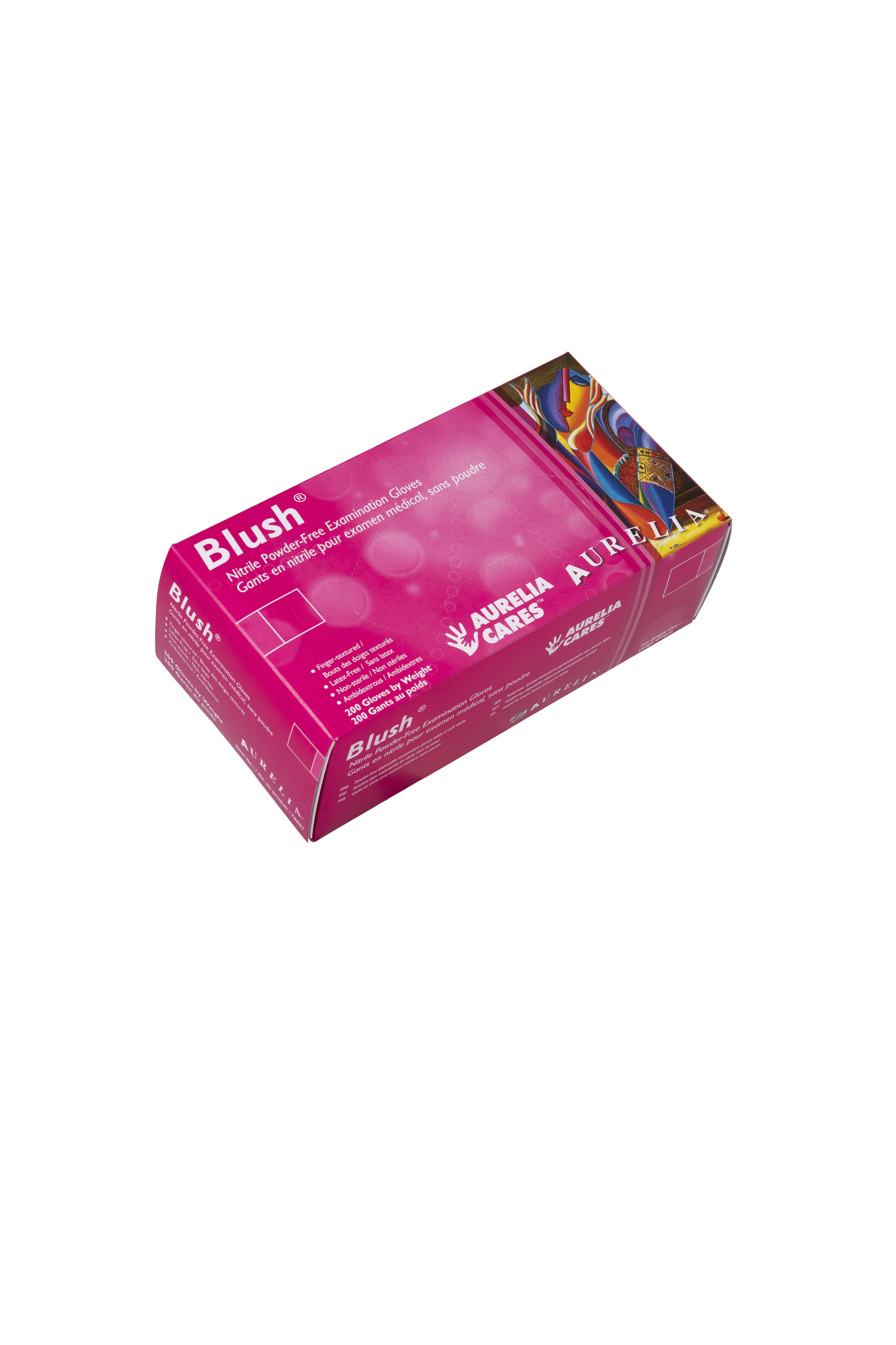 Blush - Nitrile examination gloves, powder-free